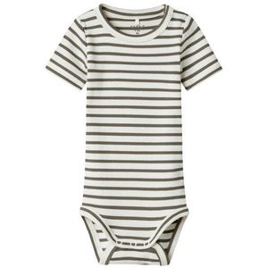 Body - Gestreept - Ribgebreid - Ronde Hals - Korte Mouwen