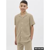 JACK & JONES - Jorluke Crinkle Shirt - Blouse - Wit - Katoen