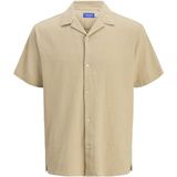JACK & JONES - Jorluke Crinkle Shirt - Blouse - Wit - Katoen