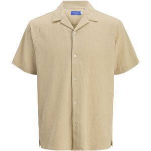 JACK & JONES - Jorluke Crinkle Shirt - Blouse - Wit - Katoen