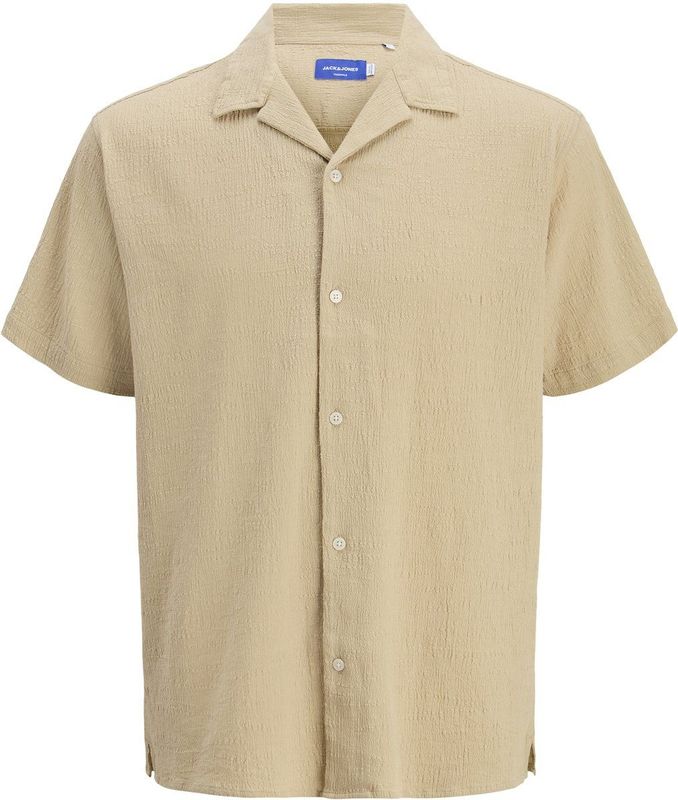 JACK & JONES - Jorluke Crinkle Shirt - Blouse - Wit - Katoen