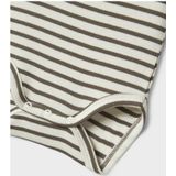 Body - Gestreept - Ribgebreide Stof - Ronde Hals - Korte Mouwen