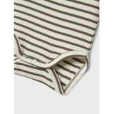 Body - Gestreept - Ribgebreide Stof - Ronde Hals - Korte Mouwen