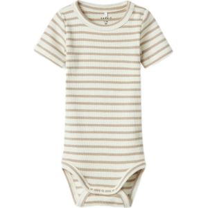 Romper - Gestreept - Korte Mouwen - Ronde Hals - Drukknoopsluiting