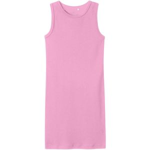 Jurk - Gestreept - Ribgebreide Stof - Ronde Hals - Mouwloos - Slim Fit