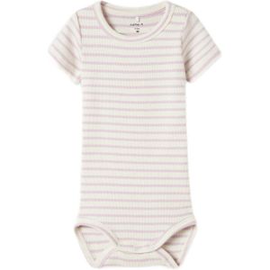 Body - Gestreept - Ribgebreid - Ronde Hals - Korte Mouwen