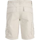 Jack & Jones Junior - JPSTCOLE JJMATEO - Korte Broek - Ecru - Relaxed Fit
