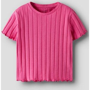 NAME IT NKFNORALINA SS CROP TOP NOOS Meisjes T-shirt - Carmine Rose
