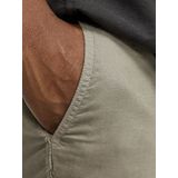 Korte Broeken - Groen/Grijs - Katoen/Linnen - Relaxed Fit