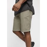 Korte Broeken - Groen/Grijs - Katoen/Linnen - Relaxed Fit