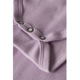 Korte Mouwen Romper - Vernieuw de Garderobe - Jersey - O-hals - Kantdetail