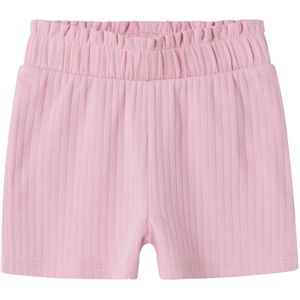 Ribgebreid Shorts - Groen - Ribstof - Verstelbare Taille