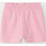 Ribgebreid Shorts - Groen - Ribstof - Verstelbare Taille