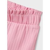 Ribgebreid Shorts - Groen - Ribstof - Verstelbare Taille