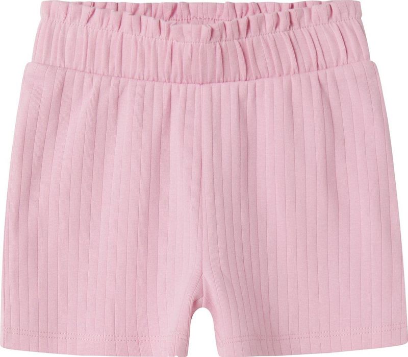 Ribgebreid Shorts - Groen - Ribstof - Verstelbare Taille