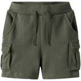 Regular Fit - Cargoshort - Grijs - Katoen - Verstelbare Taille