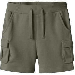 Regular Fit - Cargoshort - Grijs - Katoen - Verstelbare Taille