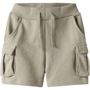 Regular Fit Sweatshort - Cargoshort - Grijs - Katoen - Verstelbare Taille
