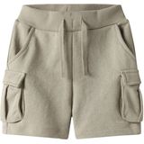 Regular Fit Sweatshort - Grijs - Katoen - Verstelbare Taille