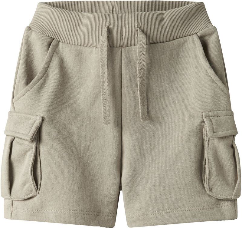 Regular Fit Sweatshort - Grijs - Katoen - Verstelbare Taille