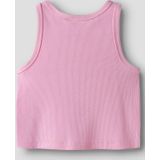 Ribgebreid Crop Top - Gestreept - Korte Mouwen - Ronde Hals - Comfortabele Pasvorm