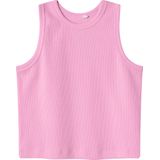 Ribgebreid Crop Top - Gestreept - Korte Mouwen - Ronde Hals - Comfortabele Pasvorm