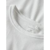 Regular Fit - T-shirt - Gestreept - Ribgebreid - Ronde Hals - Korte Mouwen