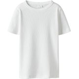 Regular Fit - T-shirt - Gestreept - Ribgebreid - Ronde Hals - Korte Mouwen