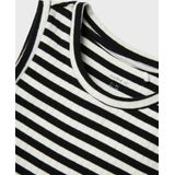 NAME IT - NKFSuraja - Jurk - Zwart / Wit - 7/8 Lengte - Slanke Pasvorm