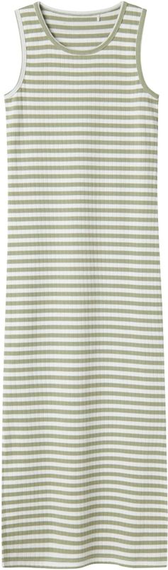 NAME IT - NKFSuraja - Jurk - Zwart / Wit - 7/8 Lengte - Slanke Pasvorm