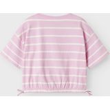 NAME IT KIDS T-shirt NKFFUNION - Roze/Wit