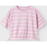 NAME IT KIDS T-shirt NKFFUNION - Roze/Wit