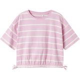 NAME IT KIDS T-shirt NKFFUNION - Roze/Wit