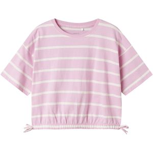NAME IT KIDS T-shirt NKFFUNION - Roze/Wit