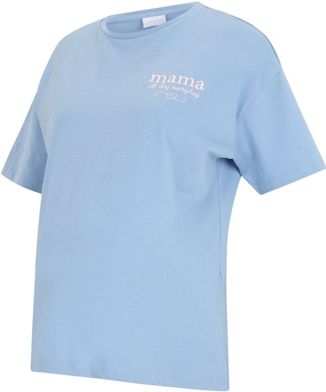 MAMALICIOUS - Zwangerschapsshirt - Blauw - Katoen