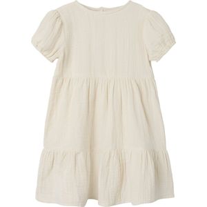 Mousseline - Jurk - Ronde Hals - Korte Mouwen - Regular Fit