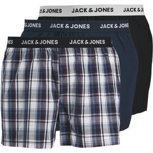 Jack & Jones - Boxershorts - Geweven - Zwart - 100% Katoen - 3-Pack