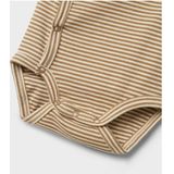 Name It - Overslag Romper - Beige/Wit - Katoen/Elastaan