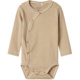 Name It - Overslag Romper - Beige/Wit - Katoen/Elastaan