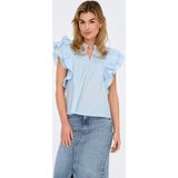 Only - Casual T-shirt - Cashmere Blue - 100% Biologisch Katoen