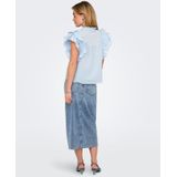 Only - Casual T-shirt - Cashmere Blue - 100% Biologisch Katoen