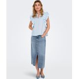 Only - Casual T-shirt - Cashmere Blue - 100% Biologisch Katoen