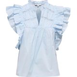 Only - Casual T-shirt - Cashmere Blue - 100% Biologisch Katoen