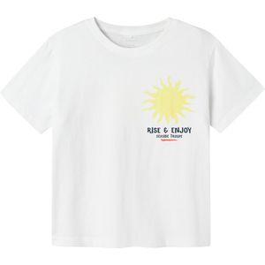 NAME IT - T-Shirt - Wit - Jersey - Korte Mouwen - Regular Fit