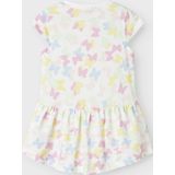 Name It - NmfVigga - Jurk - Bright White/Vlinderdas - Katoen