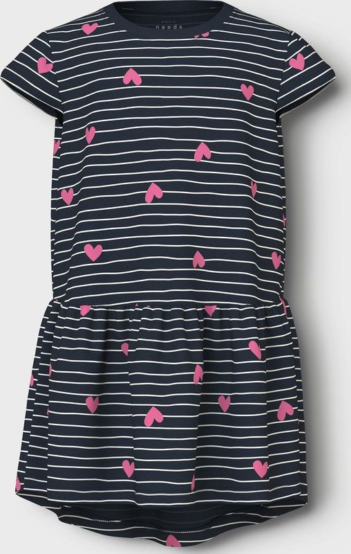 Printed - Jurk - All-over Print - Jersey - Regular Fit - O-hals - Korte Mouwen