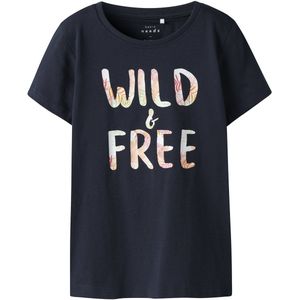 T-shirt - O-hals - Korte Mouwen - Jersey - Regular Fit - Rubberen Print