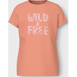 NAME IT - NKFVANAYA SS TOP NOOS - T-shirt - Roze - Jersey - Korte Mouwen