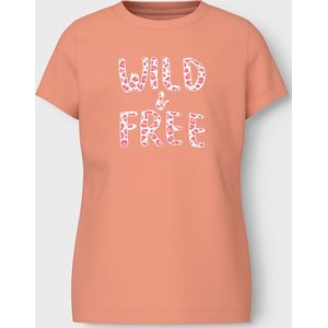NAME IT - NKFVANAYA SS TOP NOOS - T-shirt - Roze - Jersey - Korte Mouwen
