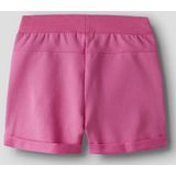 Regular Fit Shorts - Lichtblauw - Ongeborstelde Sweatstof - Verstelbare Taille